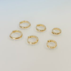 Brinco Trio de Argolas folheados a ouro 18k - Image 1