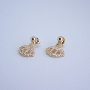 Brinco Ear Jacket Folheado a ouro 18k Br85f - Image 2