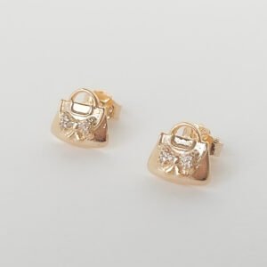 Brinco Bolsinha Folheado a ouro 18k - Image 1