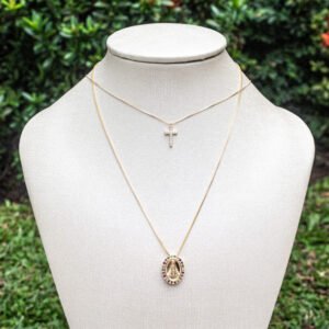 Gargantilha Crucifixo Folheada a ouro 18k - Image 3