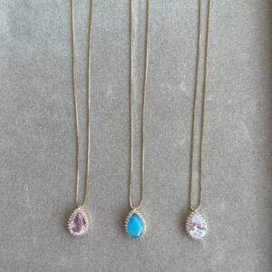 Gargantilha Pedra Color Folheada a ouro 18k cravejado em Zircônias - Image 10