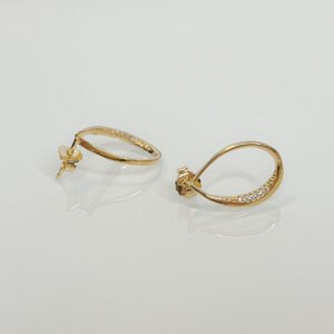 Brinco Gota Vazada Folheado a ouro 18k - Image 1