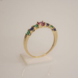 Anel Folheado a ouro 18k Cravejado de Zircônias - Image 3