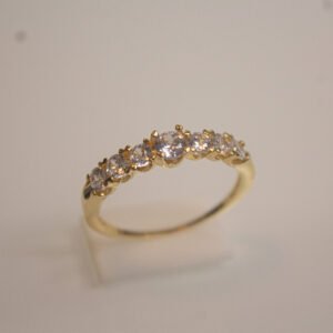 Anel Folheado a ouro 18k Cravejado de Zircônias - Image 4