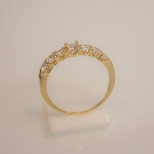 Anel Folheado a ouro 18k Cravejado de Zircônias - Image 5