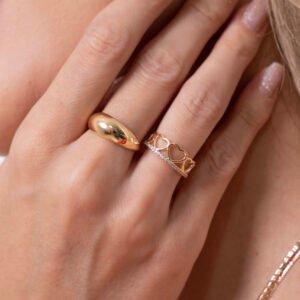 Anel Aro Ajustável Folheado a ouro 18k Al21f - Image 3