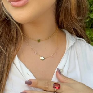 Choker Telinha Coração Folheado a ouro 18k - Image 3