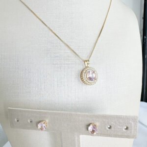 Conjunto New Collor Folheado a Ouro 18k cravejado de Zircônias Conj14f - Image 2