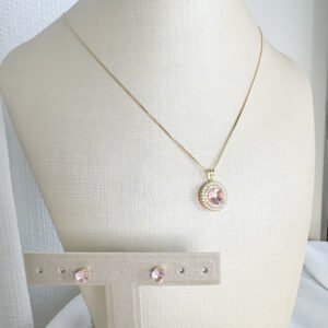 Conjunto New Collor Folheado a Ouro 18k cravejado de Zircônias Conj14f - Image 3
