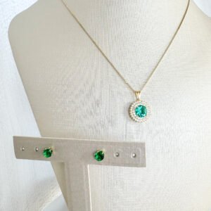 Conjunto New Collor Folheado a Ouro 18k cravejado de Zircônias Conj14f - Image 7