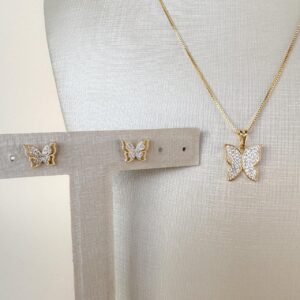 Conjunto Butterfly Folheado a ouro18k - Image 1