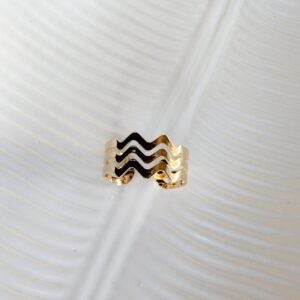 Anel Sweel Ajustável folheado a ouro 18k - Image 1