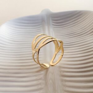 Anel Hera Ajustável Folheado a ouro 18k - Image 1