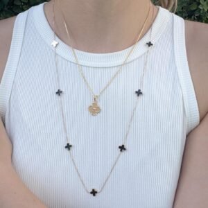Conjunto Trevo Folheado a ouro 18k - Image 5