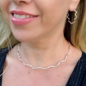 Choker Aro Folheado a Prata - Image 4