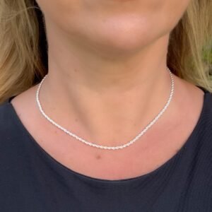 Gargantilha Choker Liz  Folheada a Prata - Image 2