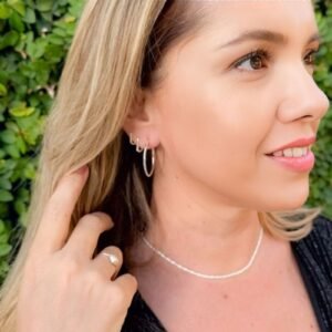 Gargantilha Choker Liz  Folheada a Prata - Image 3