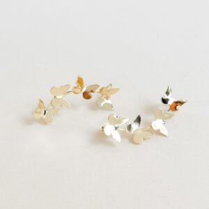 Brinco Borboletas Folheado a Ouro 18k - Image 1