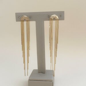 Brinco Glam Cascata Folheado a Ouro 18K - Image 1