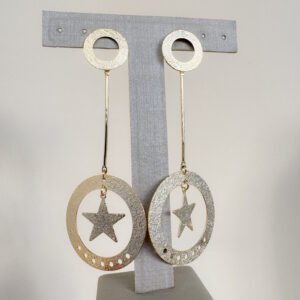 Brinco Stars Folheado a Ouro 18k - Image 1