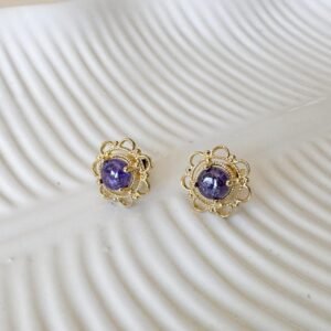 Brinco Flor de Aurora Folheado a ouro 18k - Image 1