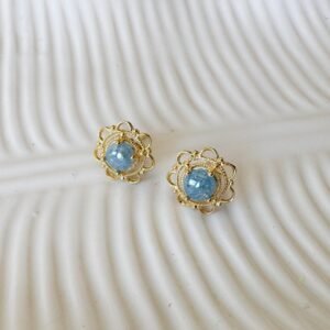 Brinco Flor de Aurora Folheado a ouro 18k - Image 4