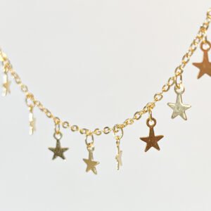 Tornozeleira Estrelas Folheada a ouro 18k - Image 1