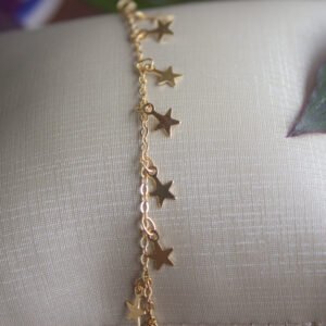 Tornozeleira Estrelas Folheada a ouro 18k - Image 2