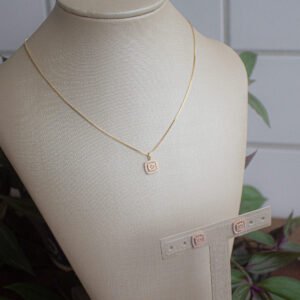 Conjunto Labirinto Folheado a ouro 18k cravejado em zircônias - Image 7