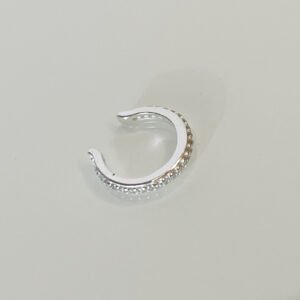 Piercing Fake em Prata com detalhes em micro cravação de zircônias - Image 1