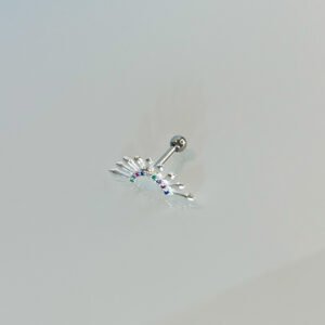 Piercing Raios de Sol em Prata com detalhes em micro cravação de zircônias - Image 1
