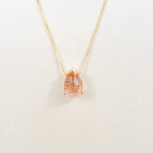 Gargantilha Cristal Luxo Folheada a ouro 18k - Image 1