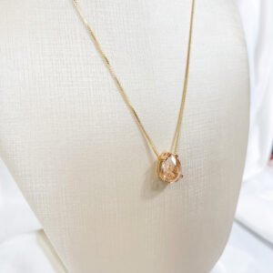 Gargantilha Cristal Luxo Folheada a ouro 18k - Image 4