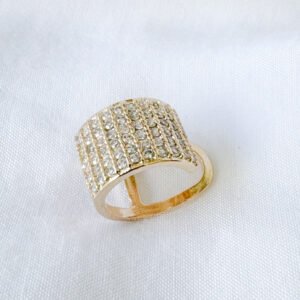 Piercing Fake Glamour Folheado a Ouro 18k cravejado de Zircônias - Image 2