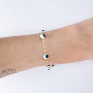 Pulseira Olho Grego folheada a ouro 18k - Image 2