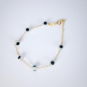 Pulseira Olho Grego folheada a ouro 18k - Image 1
