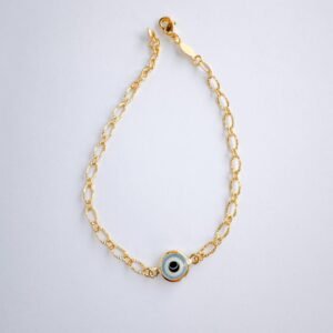 Pulseira Olho Grego Folheado a ouro 18k - Image 1