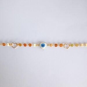 Pulseira Olho Grego Folheado a ouro 18k - Image 1