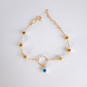 Pulseira Olho Grego folheada a ouro 18k - Image 1