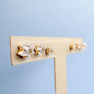 Brinco Trio Estrelas Folheado a Ouro 18k - Image 1