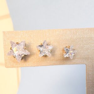 Brinco Trio Estrelas Folheado a Ouro 18k - Image 2