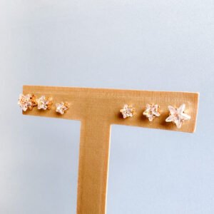 Brinco Trio Estrelas Folheado a Ouro 18k - Image 3