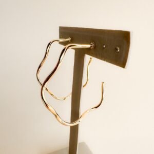 Brinco Argola Aro Folheado a Ouro 18k - Image 1