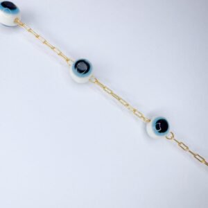 Pulseira Olho Grego folheada a ouro 18k - Image 3