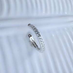 Piercing Fake em Prata com detalhes em micro cravação de zircônias - Image 2