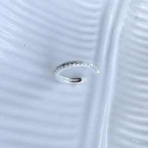 Piercing Fake em Prata com detalhes em micro cravação de zircônias - Image 3