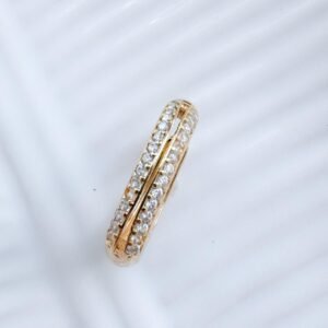 Piercing Fake Cravejado em Zircônias Folheado a ouro 18k - Image 4