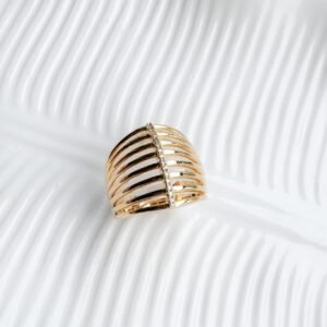 Anel Aross Folheado a Ouro 18k - Image 2