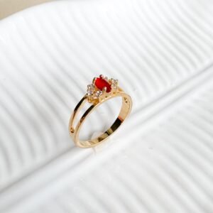 Anel Princesa Luxo Folheado a Ouro 18k - Image 2