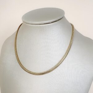Gargantilha Choker Malha folheado a ouro 18k - Image 1